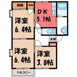 グリーンハイツ石井の物件間取画像